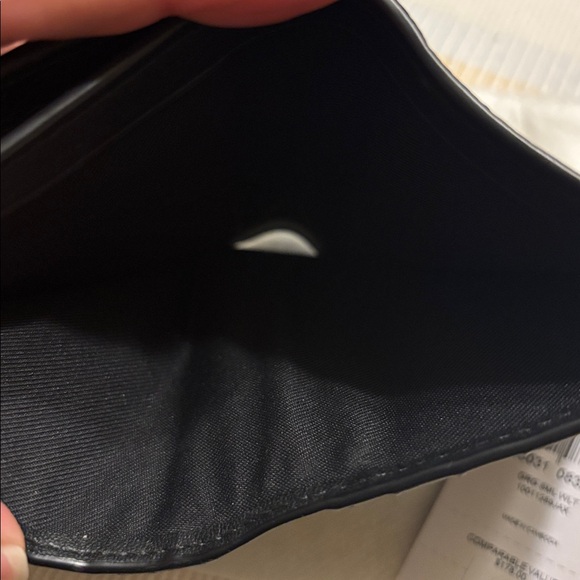 Coach Black Snap Wallet with Gold Horse and Carriage Buckel (Georgie) - Picture 8 of 9